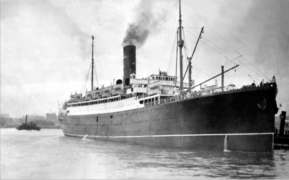 Cunard SS Tyrrenia, At Sea